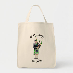 Bolsa Tote Gaitista Gentleman com Kilt Verde
