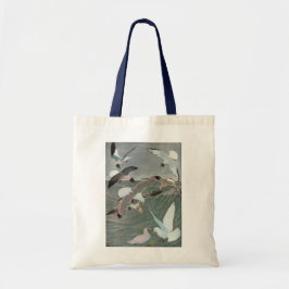 Bolsa Tote Gaivotas Sobre Ondas do Oceano por Louis Agassiz F