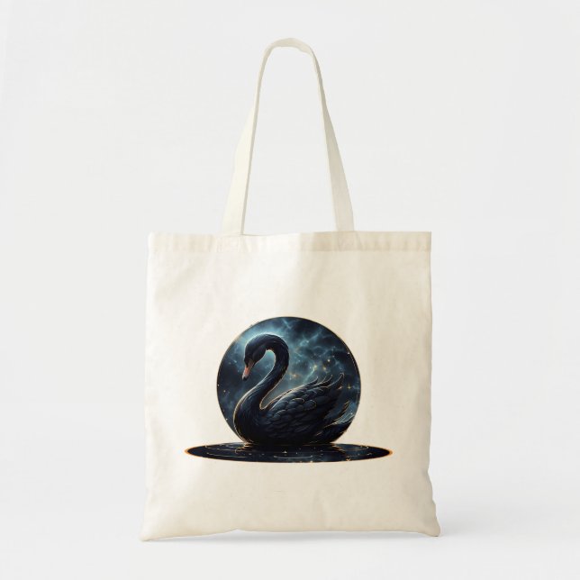 Bolsa Tote Galáctica Grace: O Cisne Negro. (Frente)