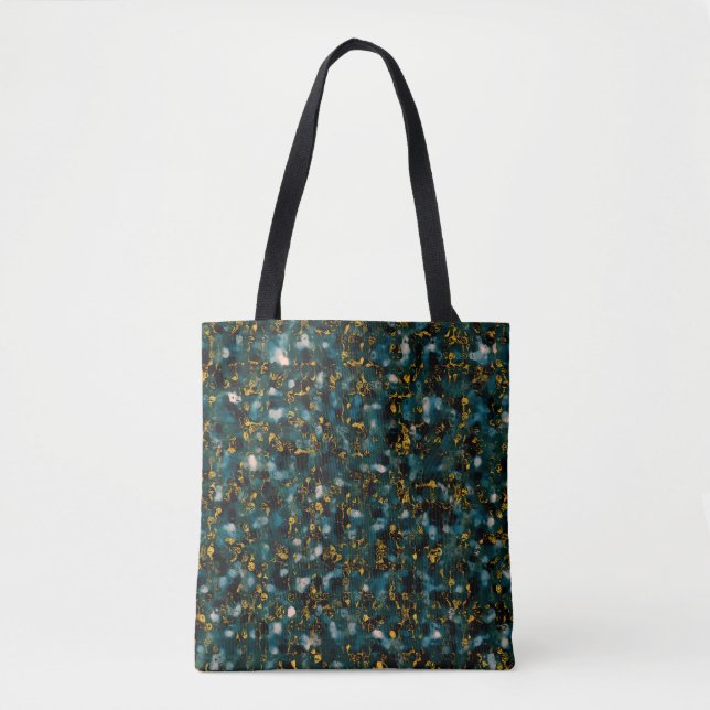 Bolsa Tote Galaxies Black Blue & Copper (Frente)