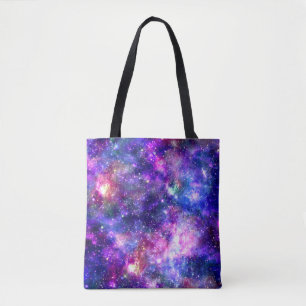 Bolsa Tote Galaxy Night Impressão Cosmic Design