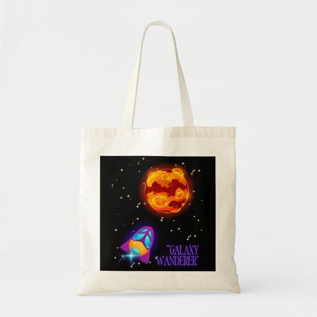 Bolsa Tote Galaxy Wanderer Copo Isolado (Frente)