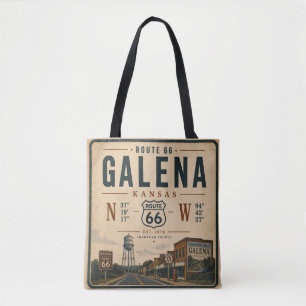 Bolsa Tote Galena Rota 66 Essencial de Viagem