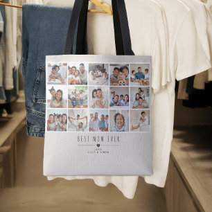 Bolsa Tote Galeria de Fotos Personalizada 'Melhor Mãe de Toda
