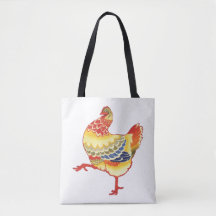 Galinha Colorida Vintage do Barnyard da Fazenda