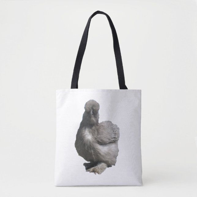 Bolsa Tote Galinha De Raça Azul-Silkie De Raça Benta (Frente)