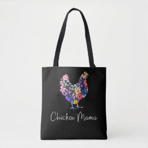 Bolsa Tote Galinha Mama Flores fazendeiro galinha