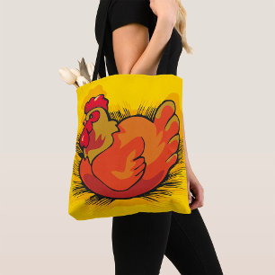 Bolsa Tote Galinha no Ninho Fazenda Brilhante Galinheiro