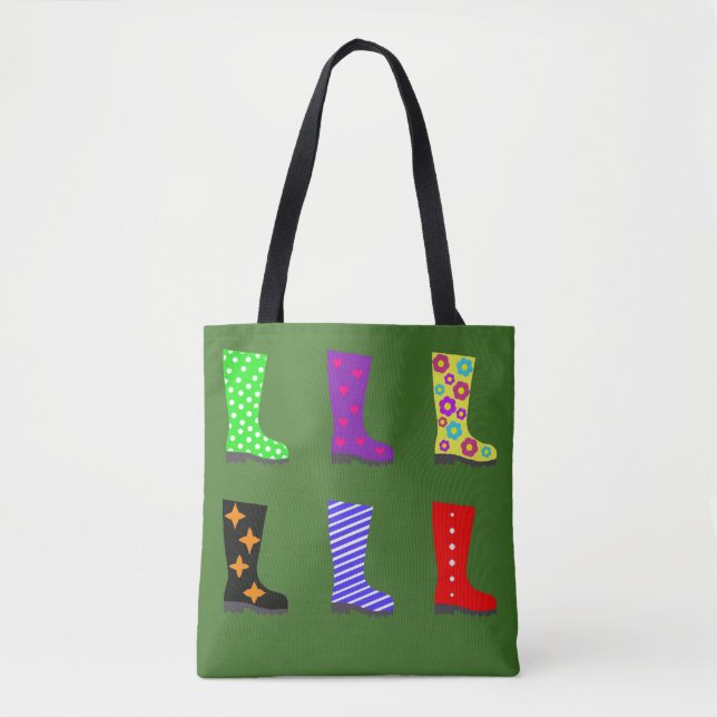Bolsa Tote Galinhas Coloridas (Frente)