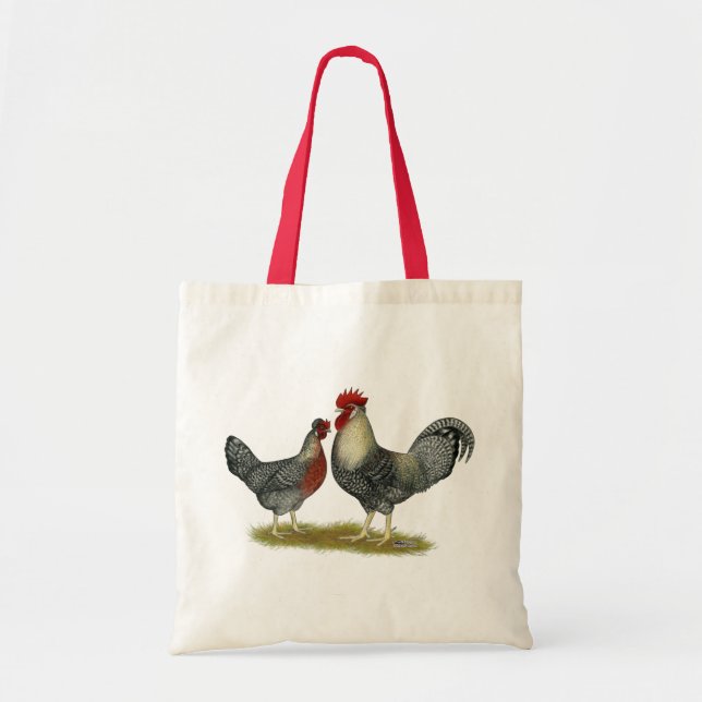 Bolsa Tote Galinhas Cream Legbar (Frente)