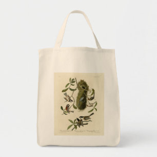 Bolsa Tote Galinhas e Bushtit, Aves da América de Audubon