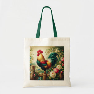 Bolsa Tote Galo rústico/vintage