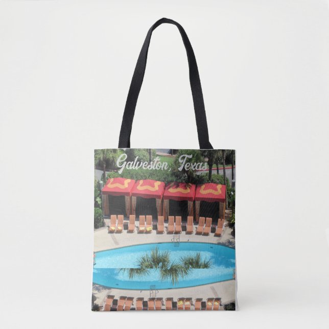 Bolsa Tote Galveston, Texas - San Luis Hotel Sundeck -  (Frente)