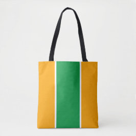 Bolsa Tote Gamas Verticais Verticais Verticais Verde Amarelo 