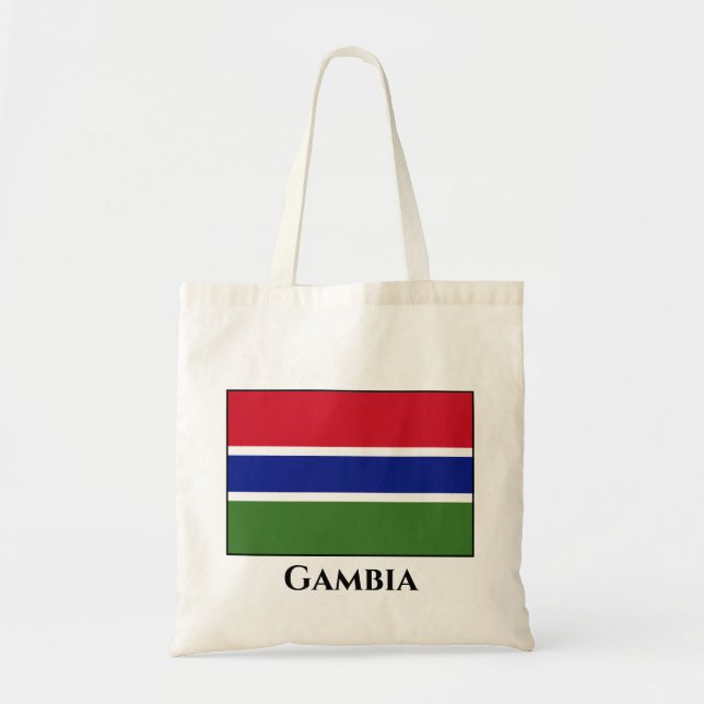 Bolsa Tote Gâmbia Flag (Frente)