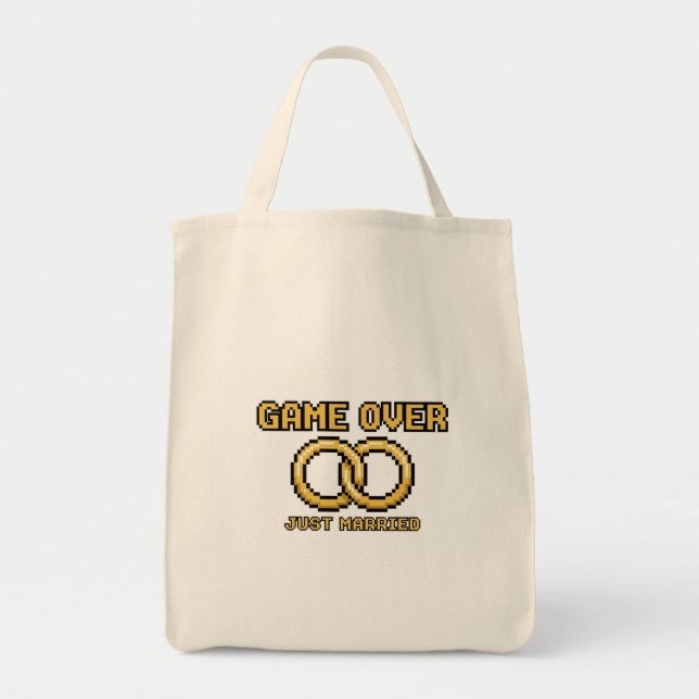 Bolsa Tote Game Over Married Funny Tote Bag (Frente)