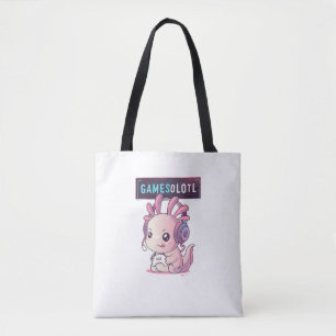 Bolsa Tote Gamesolotl - Axolotl Jogador