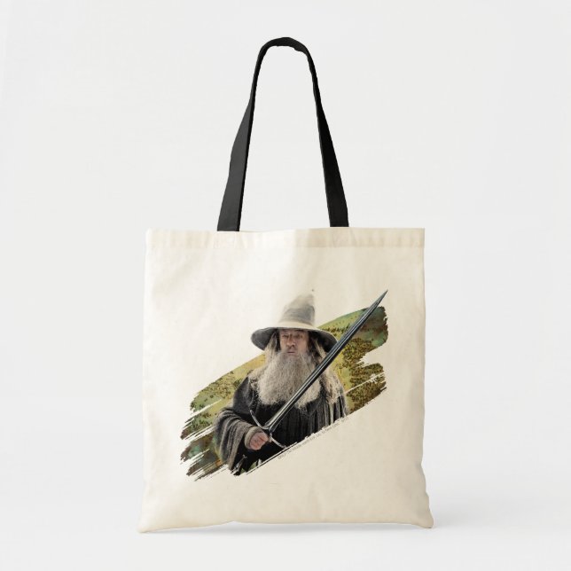 Bolsa Tote Gandalf com Espada Verde (Frente)