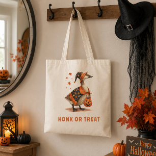 Bolsa Tote Ganso de Halloween Buzine ou Trate