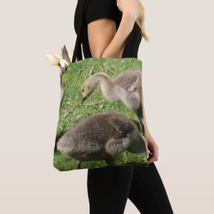 Bolsa Tote Gansos na grama