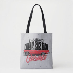 Bolsa Tote Garagem Clássica do Carro Faux Neon 1950