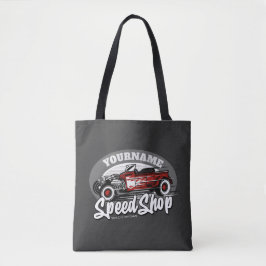 Bolsa Tote Garagem de Compro de Velocidade do Roadster Rockab