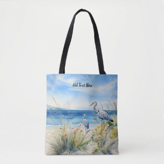 Bolsa Tote Garça Azul Personalizada