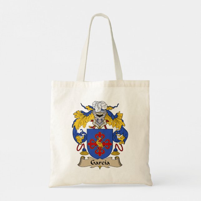 Bolsa Tote Garcia Family Crest Hispânico Herutage (Verso)