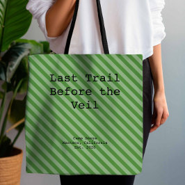Bolsa Tote Garden Green Striped Bridesmaid Bachelorette