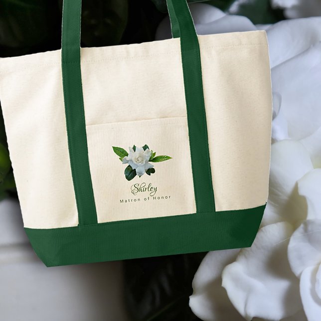 Bolsa Tote Gardenia Bridesmaid Bridal Party - Presente Tote B (Criador carregado)