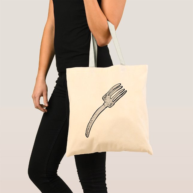 Bolsa Tote Garfo Vintage Rústico Talheres Retro (Criador carregado)
