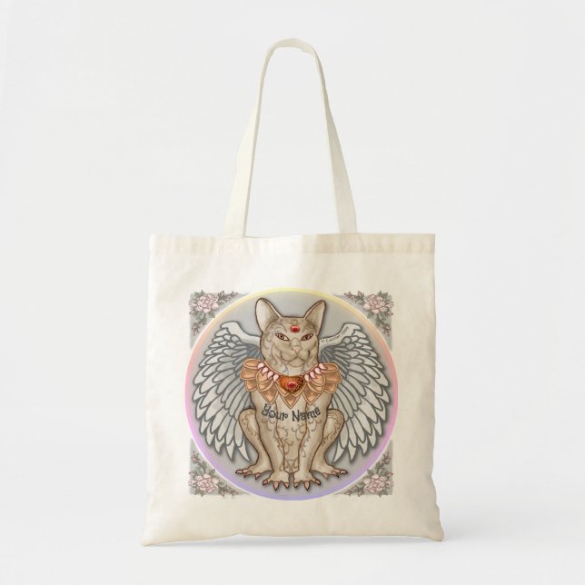 Bolsa Tote Gargula de Gato Joia  (Frente)