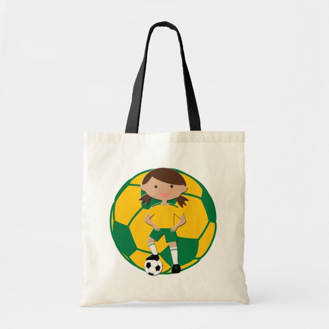 Bolsa Tote Garota 4 e Ball Green e Yellow (Frente)