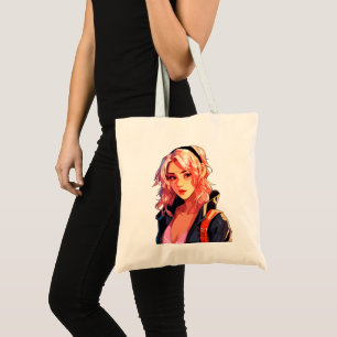 Bolsa Tote Garota Anime Radiante: Linda Arte Manga
