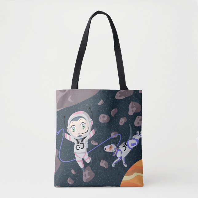 Bolsa Tote Garota Asteroide (Frente)