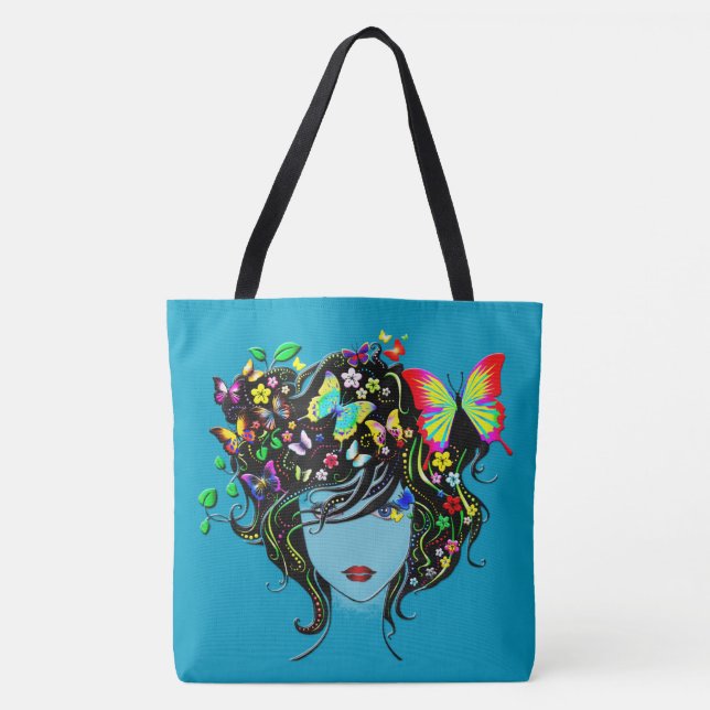 Bolsa Tote Garota Borboleta 1 (Frente)