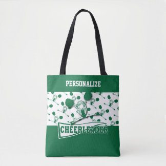 Bolsa Tote Garota Cheerleader Verde Escuro