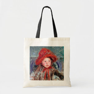 Bolsa Tote Garota com chapéu vermelho grande, Mary Cassatt