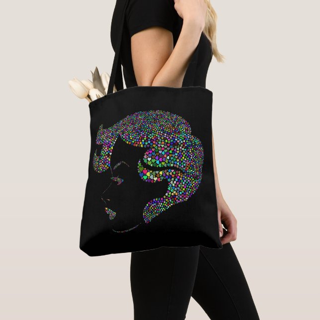 Bolsa Tote Garota com coração (Close Up)