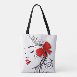Bolsa Tote Garota com tigela vermelha