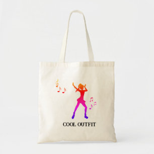 Bolsa Tote Garota de Anime Dançando com Notas Musicais – K-Po