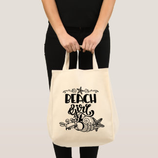Bolsa Tote Garota de Praia Estrela do Mar Vida Oceânica Merce