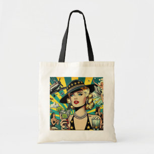 Bolsa Tote Garota de Show Retrô 