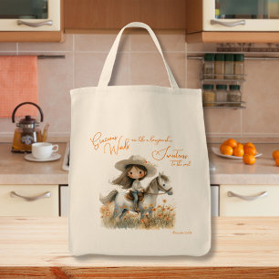 Bolsa Tote Garota do Campo a Cavalo Inspiradora