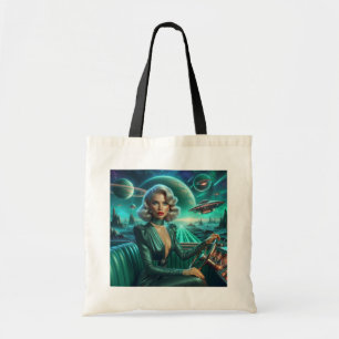 Bolsa Tote Garota Espacial Retro
