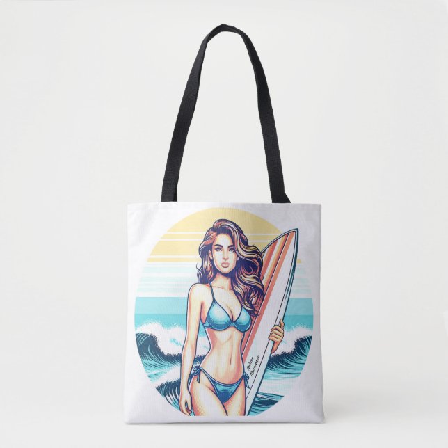 Bolsa Tote Garota Esporte & Surfe (Frente)