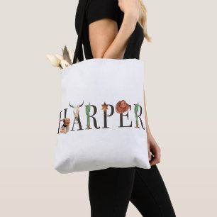 Bolsa Tote Garota Harper, Cowboys Ocidentais, Garota Cowboy