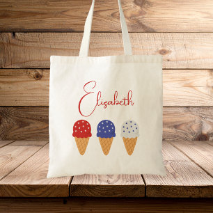 Bolsa Tote Garota Moderna Caprichosa Tendência Fofa Sorvete