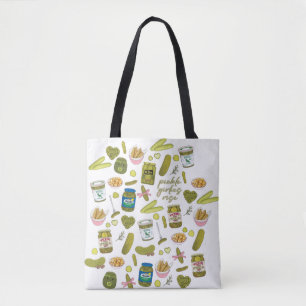 Bolsa Tote Garotas do Picles Levantam Comida Feminina Amante