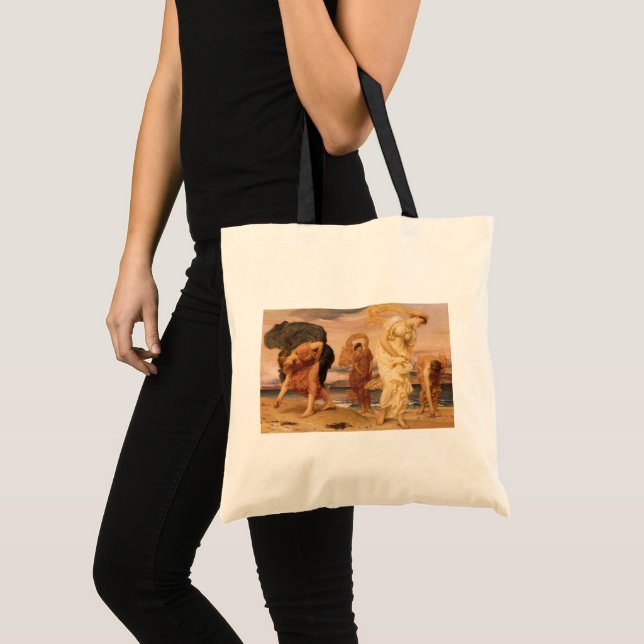 Bolsa Tote Garotas Gregas Pegando Pedras De Lorde Leighton (Frente (produto))